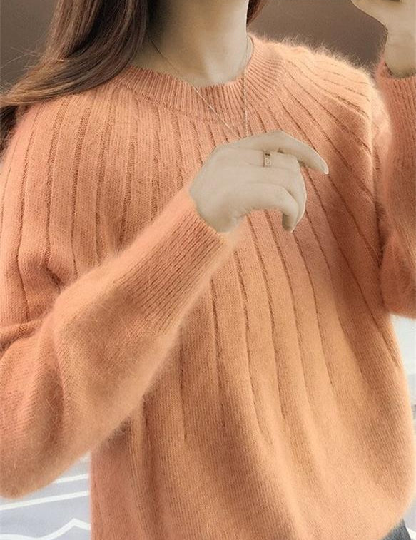 Joyce | Gebreide Kasjmier Trui Dames | Pluizige Warme Trui Voor Herfst & Winter