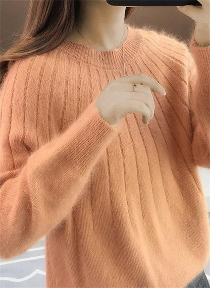 Joyce | Gebreide Kasjmier Trui Dames | Pluizige Warme Trui Voor Herfst & Winter