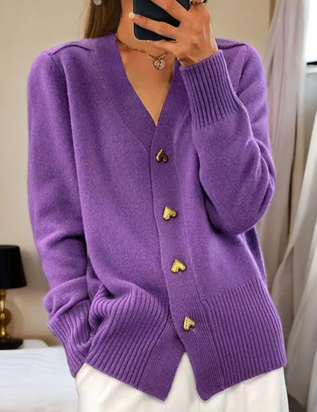 Liva | Dames V-Hals Vest – Vintage Look & Warme Wolmix voor Herfst en Winter