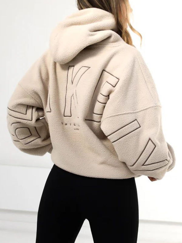 Loïs | Dames Teddy Hoodie – Oversized, Warm & Iconische 90s Streetstyle Look