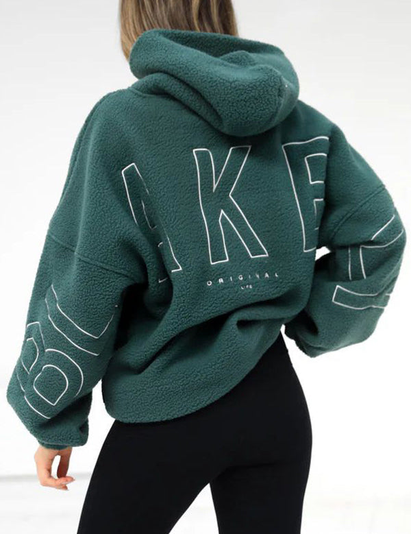 Loïs | Dames Teddy Hoodie – Oversized, Warm & Iconische 90s Streetstyle Look