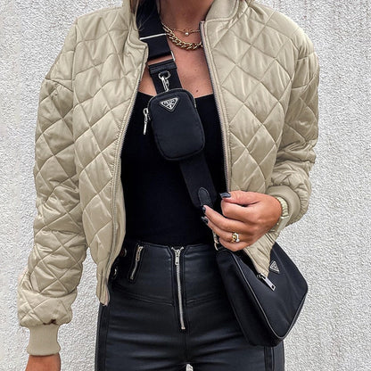 Elaine | Dames Bomber Jas Met Print | Trendy Tussenjas Voor Najaar