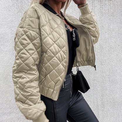 Elaine | Dames Bomber Jas Met Print | Trendy Tussenjas Voor Najaar