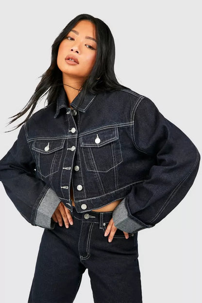 Noelle | Denim Co-ord Set Dames | indigo Jeans Look & Trendy Style