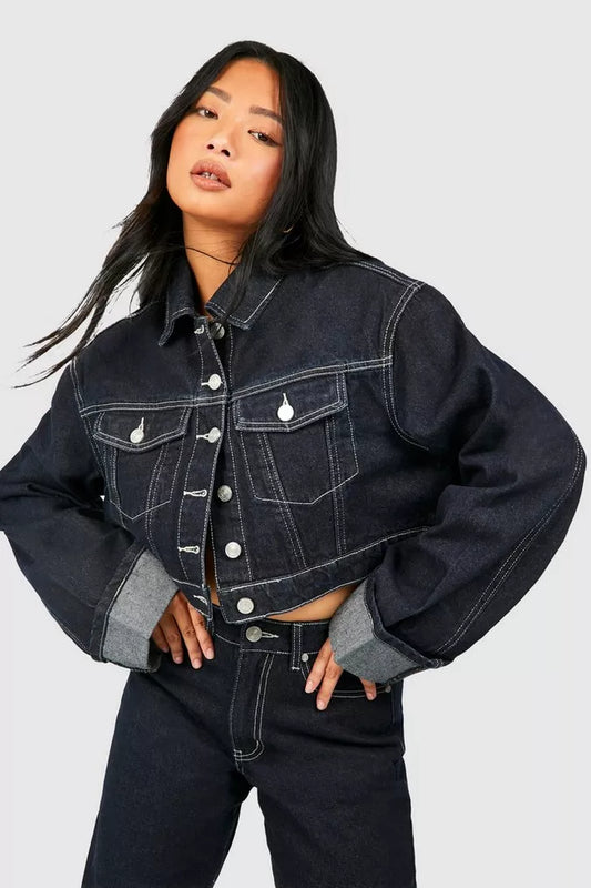 Noelle | Denim Co-ord Set Dames | indigo Jeans Look & Trendy Style
