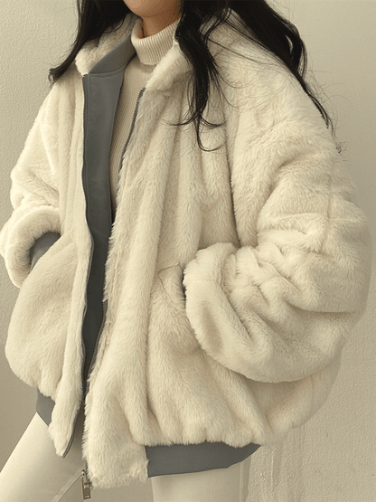 Yael | Oversized Jas Dames | Trendy Winterjas Met Zachte Warme Voering