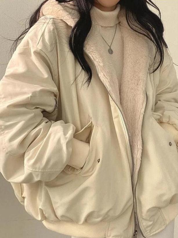 Yael | Oversized Jas Dames | Trendy Winterjas Met Zachte Warme Voering