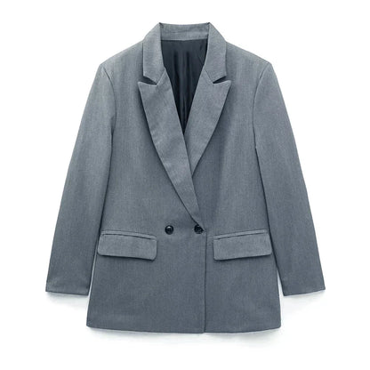 Lolo | Blazer Dames Elegant | Trendy Colbert Met Zakken Voor Werk & Casual