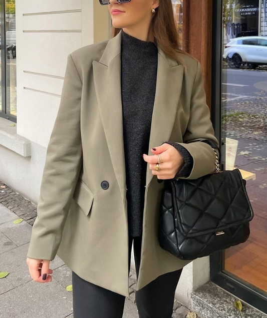 Lolo | Blazer Dames Elegant | Trendy Colbert Met Zakken Voor Werk & Casual