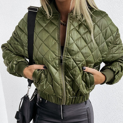 Elaine | Dames Bomber Jas Met Print | Trendy Tussenjas Voor Najaar