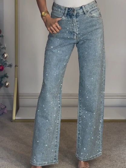 Liva | Glitter Jeans voor Dames – Perfect voor Feestjes & Avondlooks