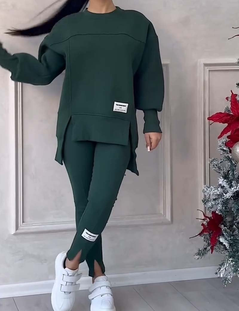 Noa | Oversized Dames Trainingspak – Warme Winterset met Lange Trui & Legging