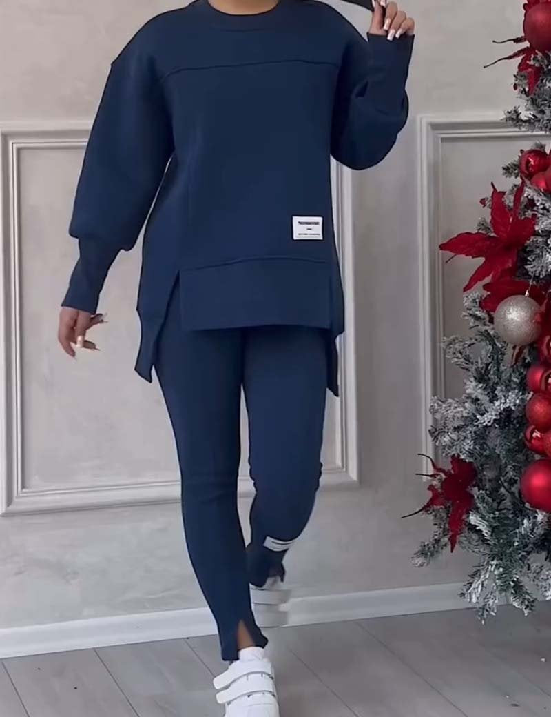Noa | Oversized Dames Trainingspak – Warme Winterset met Lange Trui & Legging