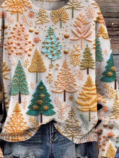 Dames Gebreide Kersttrui | Effen, Comfortabele Feestkleding voor de Winter