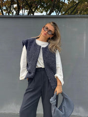 Dames Vest van Luxe Mohairmix | Zacht, Warm & Ruimvallende Pasvorm