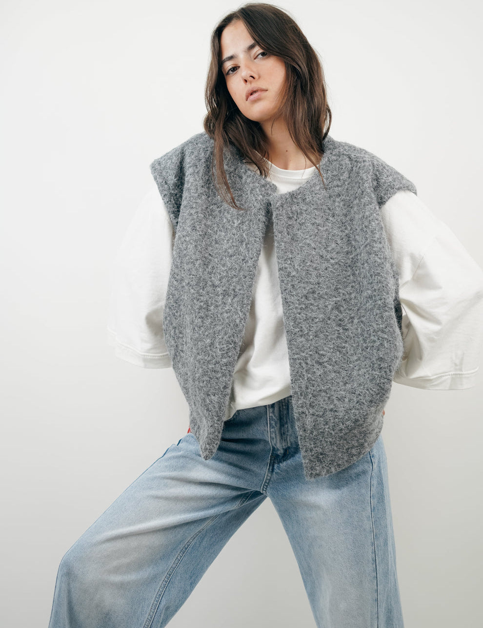 Dames Vest van Luxe Mohairmix | Zacht, Warm & Ruimvallende Pasvorm