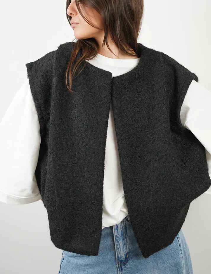 Dames Vest van Luxe Mohairmix | Zacht, Warm & Ruimvallende Pasvorm