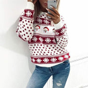 Liva | Dames Kersttrui Gebreid – Warme Winter Christmas Sweater Casual