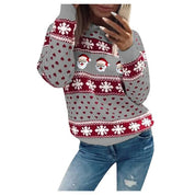 Liva | Dames Kersttrui Gebreid – Warme Winter Christmas Sweater Casual
