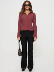 MAE | Flared Cuff Blouse – Tijdloos en makkelijk te stylen