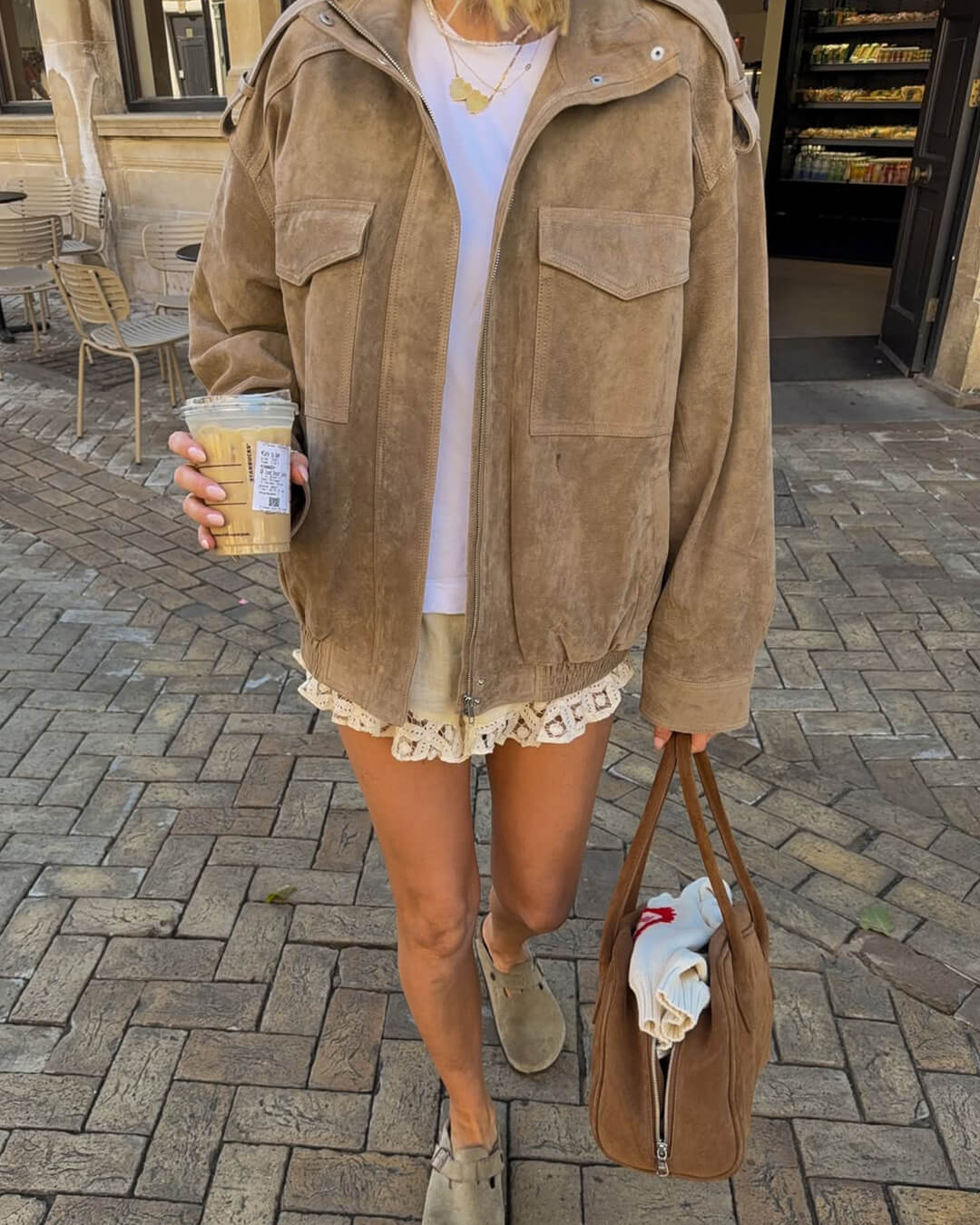 Joy | Bomber Jas Dames Leerlook | Trendy Jas Met Opstaande Kraag & Zakken