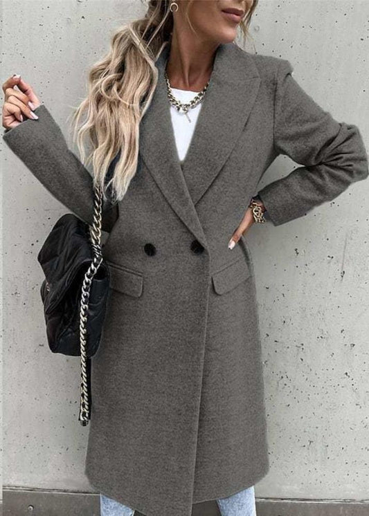 Siena | Elegante Wollen Winterjas Voor Dames – Lang Model Met Klassieke Pasvorm